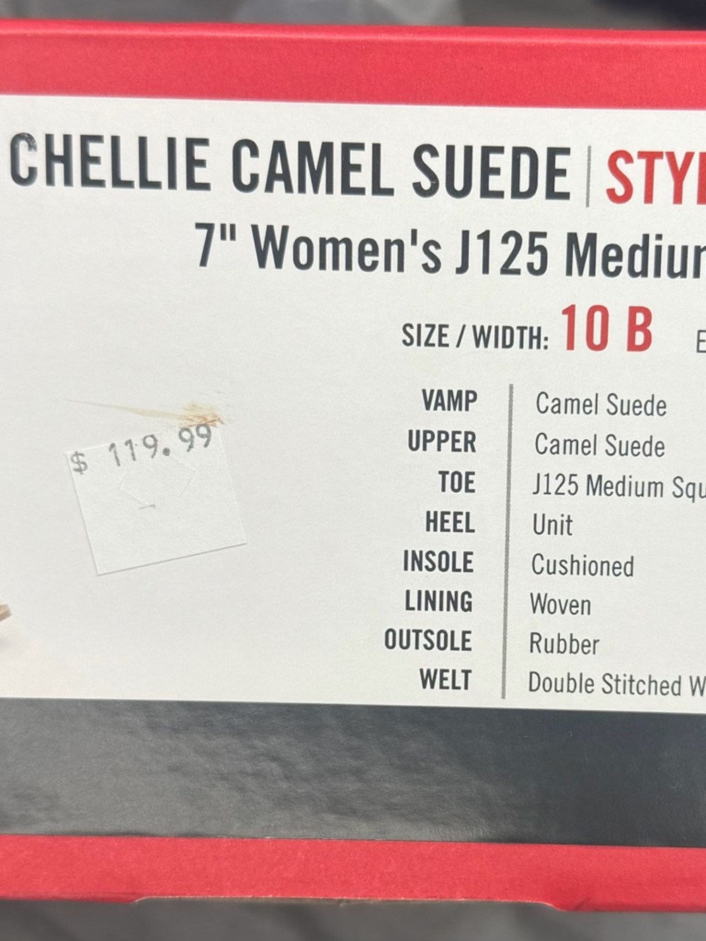 New in Box Justin Women's Gypsy Suede Western Booties Camel Color Size 10 B - Picture 6 of 8